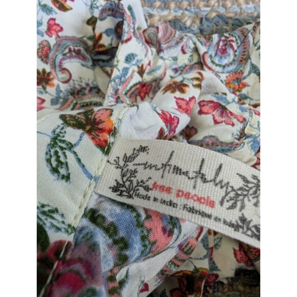 Free People Paisley Print Bodysuit - Cream and Multicolor - Picture 5 of 8